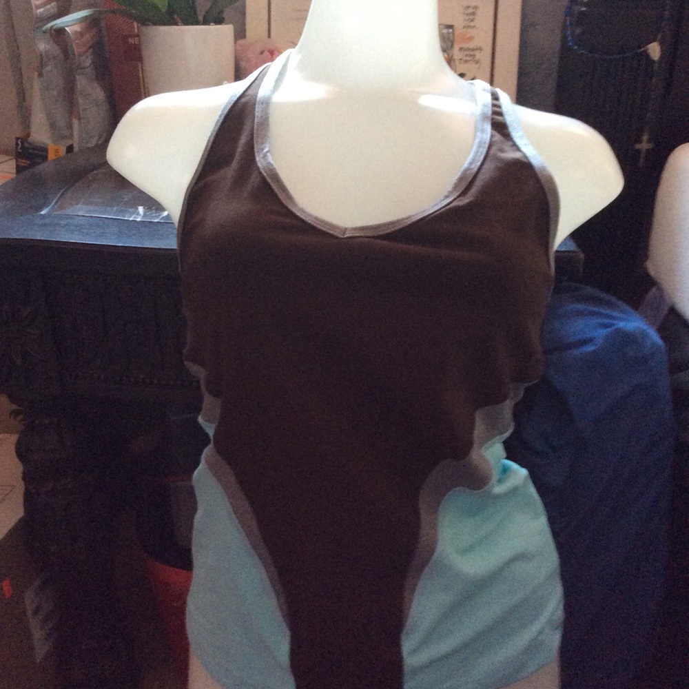 PH8 Grey and Light Blue Tank Top